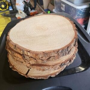 Rustic Wood Slice Centerpiece